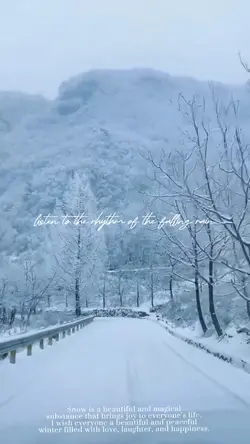 Snow scene in winter