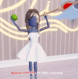 Dti after coloring 