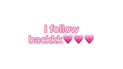 I follow back