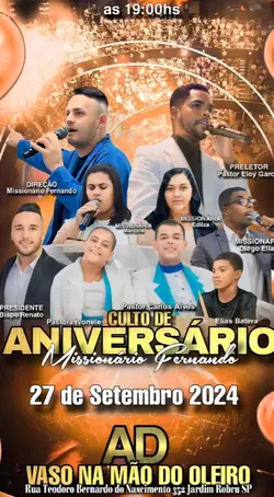 Culto Aniversário