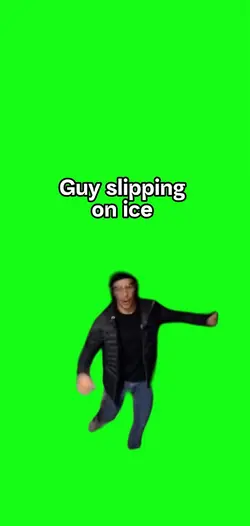 Slipping on ice 