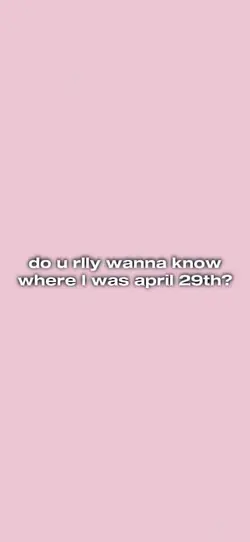 april 29th! 🌟