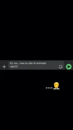 não tô animado kkkkk