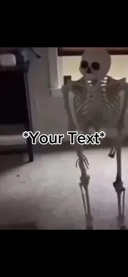 Skeleton fallin meme