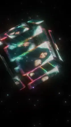 Cube flying animatio