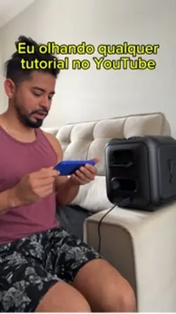 Tutorial no YouTube😂