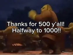 Shrek getting sturdy