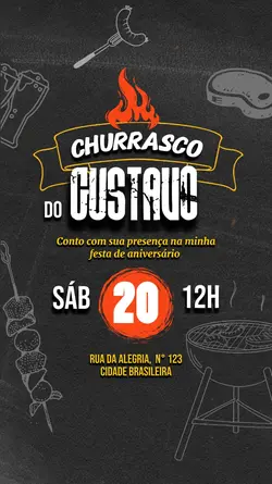 CONVITE CHURRASCO