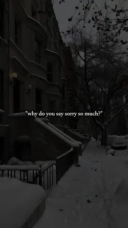 say sorry so much 