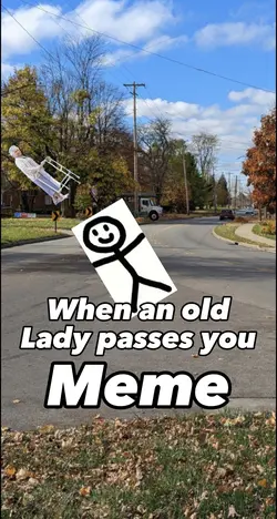 When an old lady