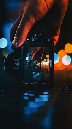 foto na câmera 