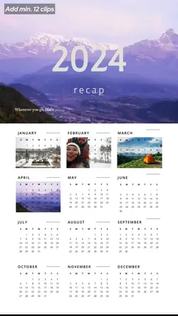 2024 Recap Calendar