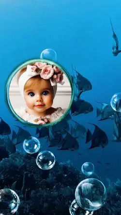 under water