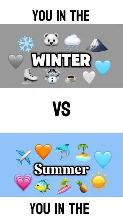 ❄️Winter vs Summer🌺
