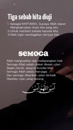 3sebab kita diuji