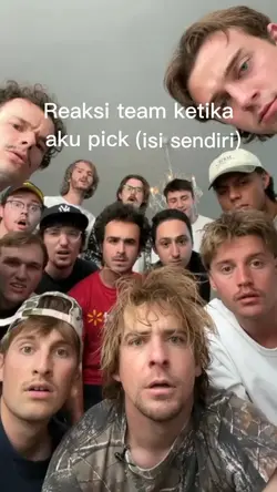 reaksi team ketika
