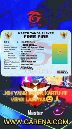 KARTU PLAYER FF