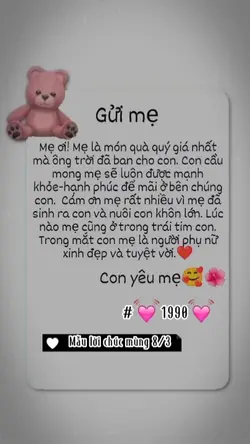 Lời chúc 8/3