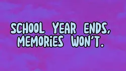 school year ends