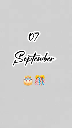 hbd 07 September 