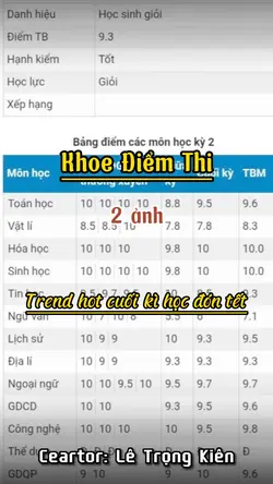 Khoe điểm thi