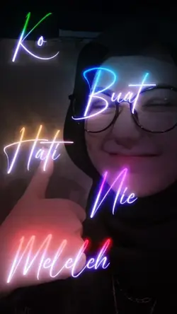 neon text keren