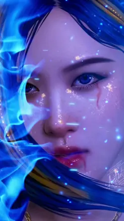 Blue fire overlay 