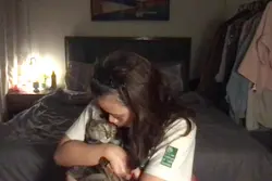 a day with my cat