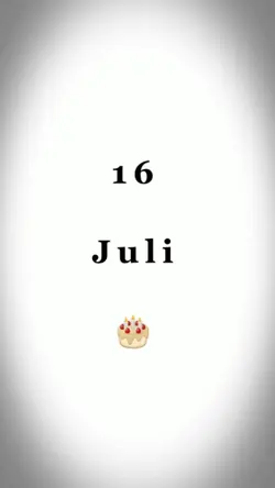 HBD, 16 JULI