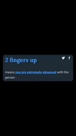 2 fingers up