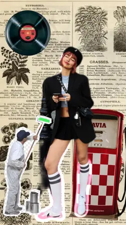 Retro collage