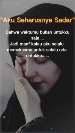 AKU SEHARUSNYA SADAR