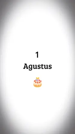 HBD 1 Agustus 2022