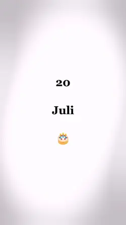 HBD, 20 JULI
