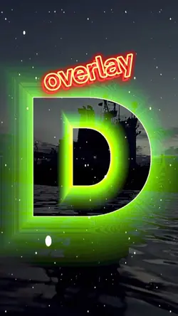 overlay huruf  D