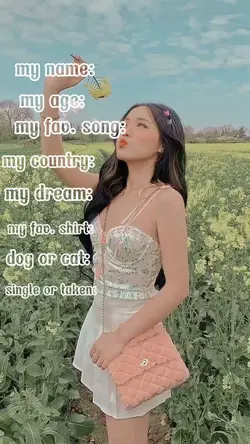 name, age, fav song,