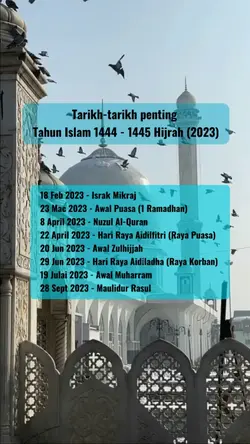Tarikh penting 2023