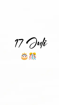 hbd 17 juli