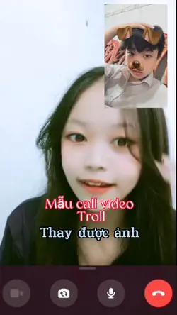 Mẫu call video troll