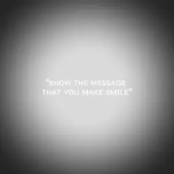 show the message 