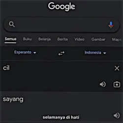 cil = sayang