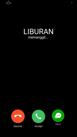 Liburan telah tiba