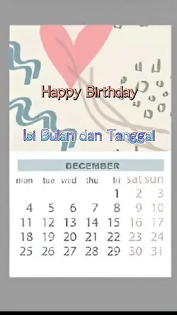 HBD DESEMBER