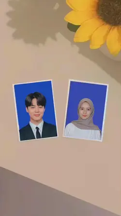 Foto latar biru sama