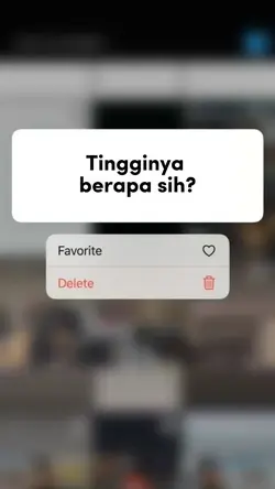 Tingginya berapa sih