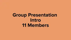 Group Intro 11 mem..