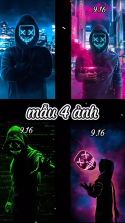 mẫu 4 ảnh