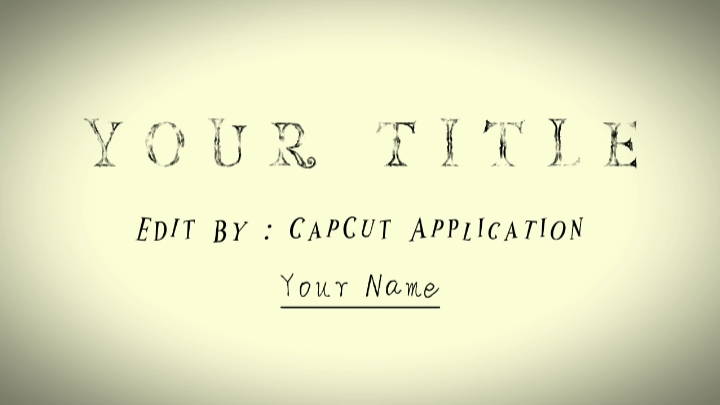 capcut template cover