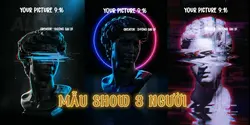 Mẫu show 3 người