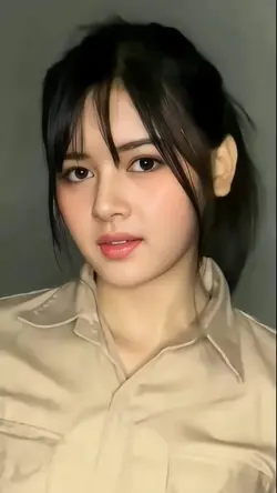 senyum tipis manis 